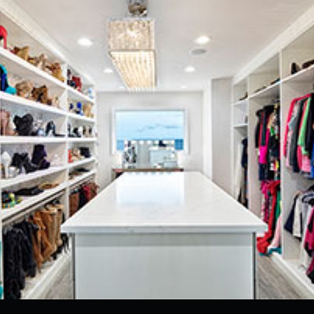 Half my 10 x 10 walk in closet